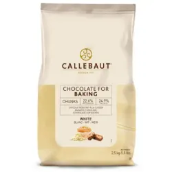 Callebaut White Chocolate Bakestable Chunks